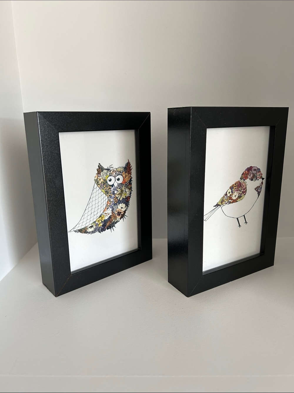 Framed Prints Owl & Chickadee Set - Picture 6 of 8